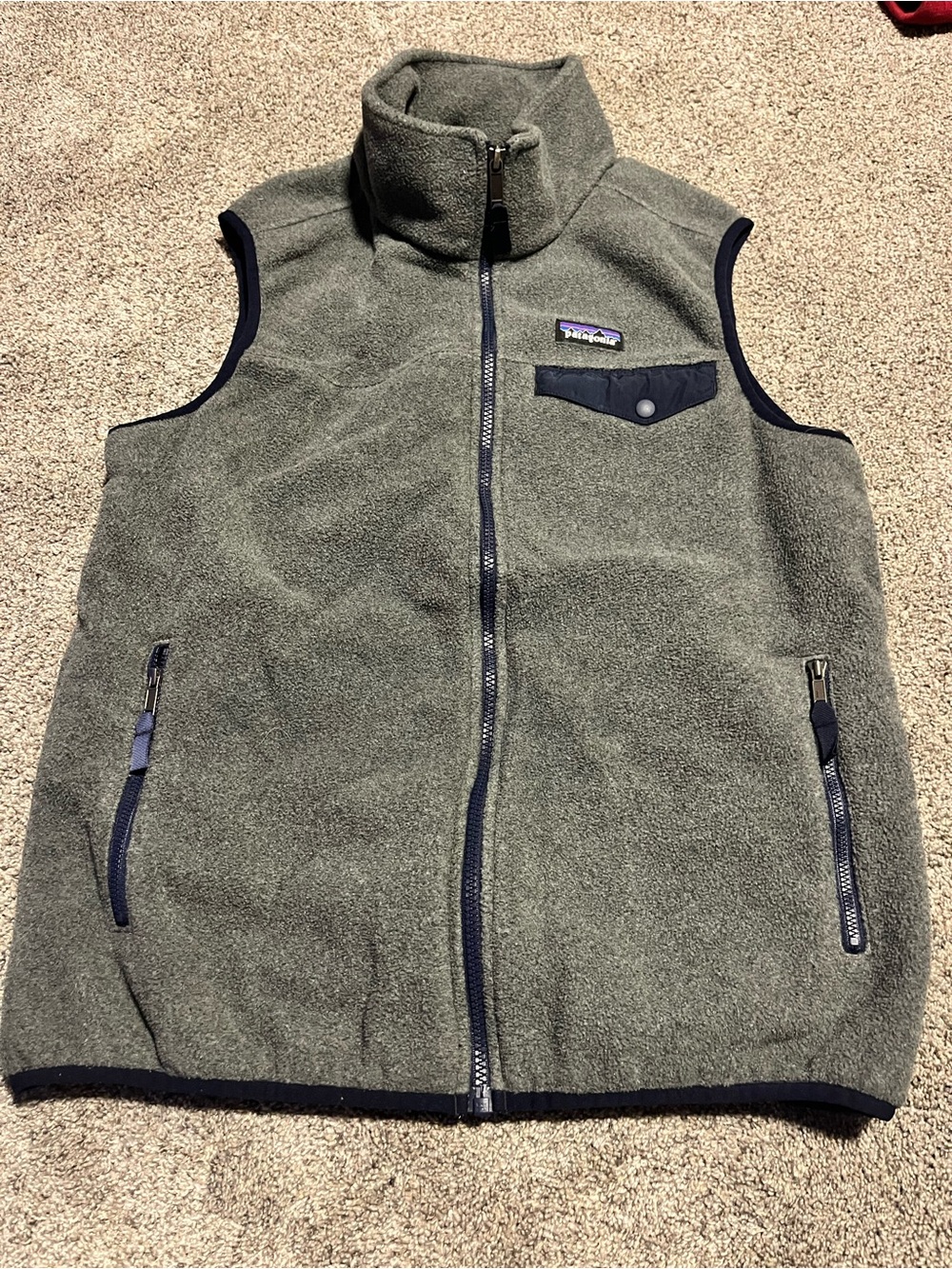 Patagonia Synchilla Men's Medium Full Zip Vest Sleeveless Size M Regular Fit